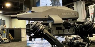 Caini robot cu pusti: viitorul razboiului este aici